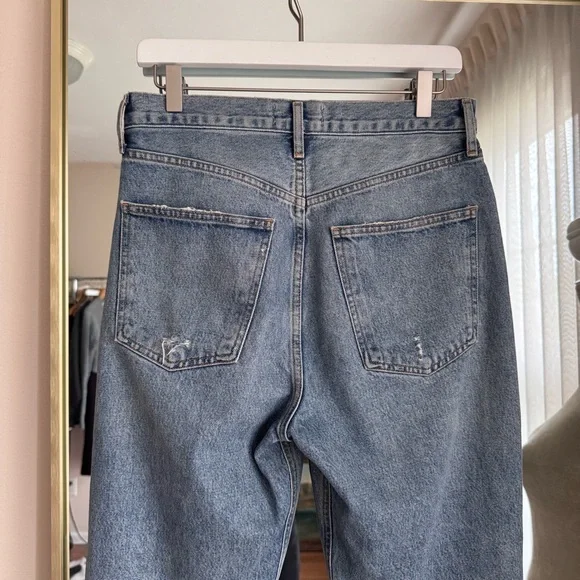 AGOLDE 90’s Distressed Blue Jeans Size 26 - Picture 6 of 11